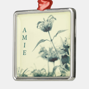 Monarda or Bee Balm Metal Ornament