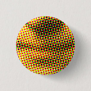Mona's CMYK Smile 3 Cm Round Badge