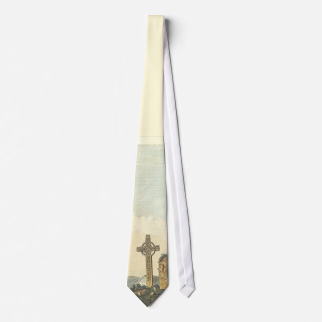 Monasterboice Church Tower Co Louth Ireland 1833 Tie (Front)