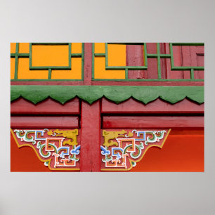 Monastery Building Detail Poster