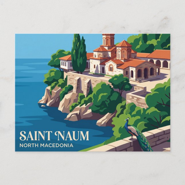 Monastery of Saint Naum North Macedonia Postcard (Front)