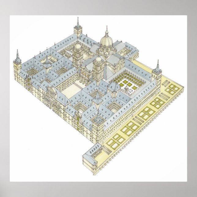 Monastery of San Lorenzo El Real de El Escorial. Poster (Front)