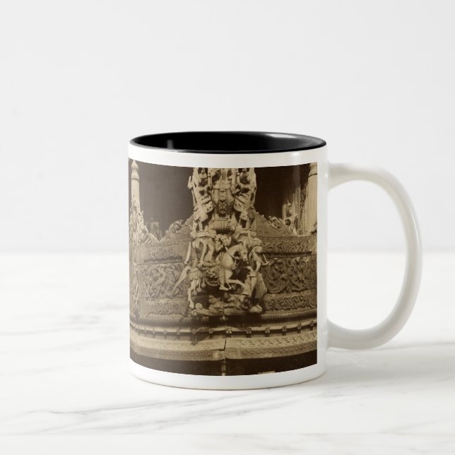 Monastery or Pagoda, detail, probably Mandalay Two-Tone Coffee Mug (Right)