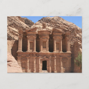 monastery petra front postcard