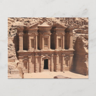 monastery petra full postcard