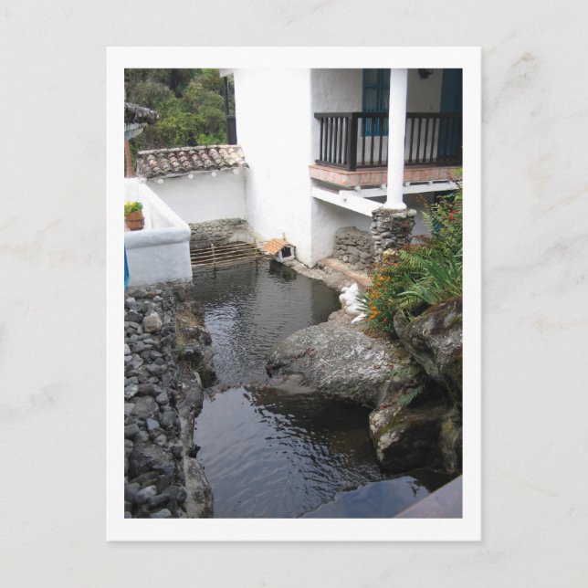 Monastery Pool Venezuela Andes Mountains Postcard (Front)