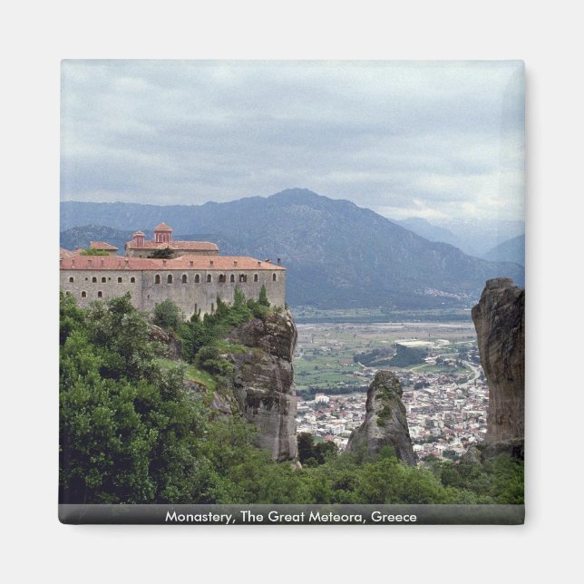 Monastery, The Great Meteora, Greece Magnet (Front)