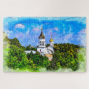Monastery. Vladimir, Russia. Jigsaw Puzzle