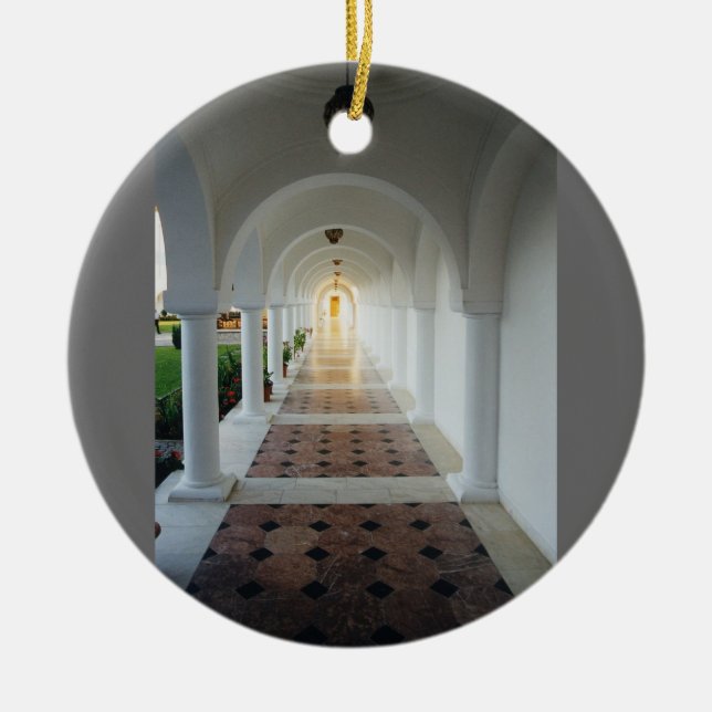 Monastic tranquillity ceramic ornament (Front)