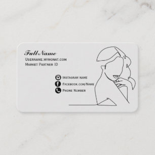 MONAT Fem design Business Card