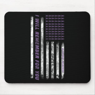 Monat I End Purple Bow Elephant 2 Mouse Pad