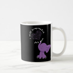 Monat I End Purple Bow Elephant  Coffee Mug