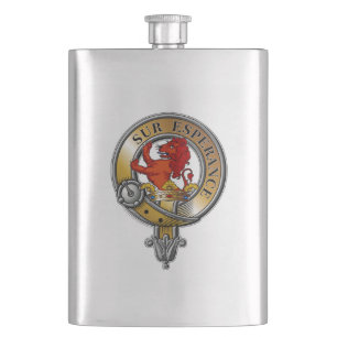 Monceieffe Crest Badge Hip Flask