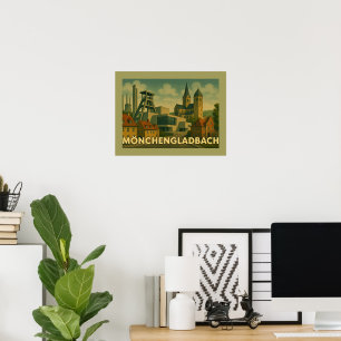 Mönchengladbach Germany City Art Poster