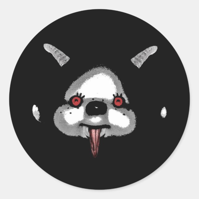 Monchichi Classic Round Sticker (Front)