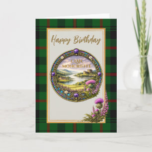 Moncrieffe Scottish Clan Tartan & Crest Card