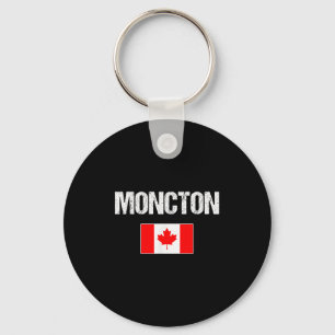 Moncton New Brunswick Canada Flag Canadian Proud P Key Ring