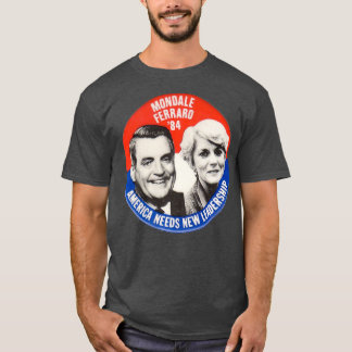 Mondale Ferraro  Walter Geraldine election T-Shirt