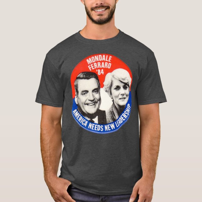 Mondale Ferraro  Walter Geraldine election T-Shirt (Front)