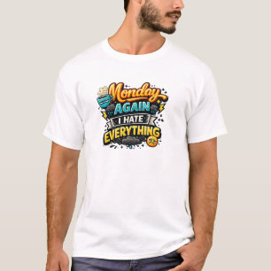 Monday Again I Hate Everything T-Shirt