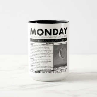 MONDAY AND THE MYTH BEHIND IT: one of seven cups