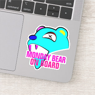 Monday Bear on Board Bumper