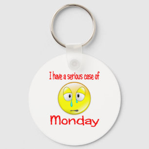 Monday Blues Key Ring