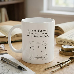 Monday Math Solutions Problem Solver Spirit Coffee Mug