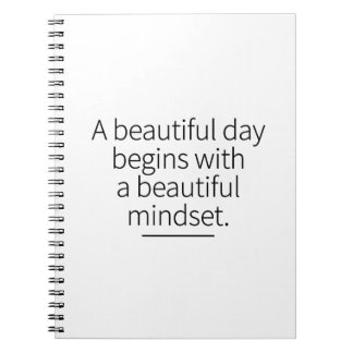 Monday Mindset Motivation Inspirational Art Notebook