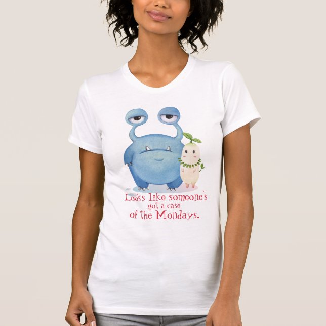 Monday Monsters, Aliens on their way to work T-Shirt (Front)