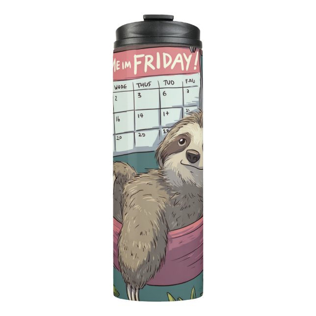 Monday Mood Thermal Tumbler (Front)
