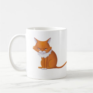 Monday Morning Cat Face Coffee Mug