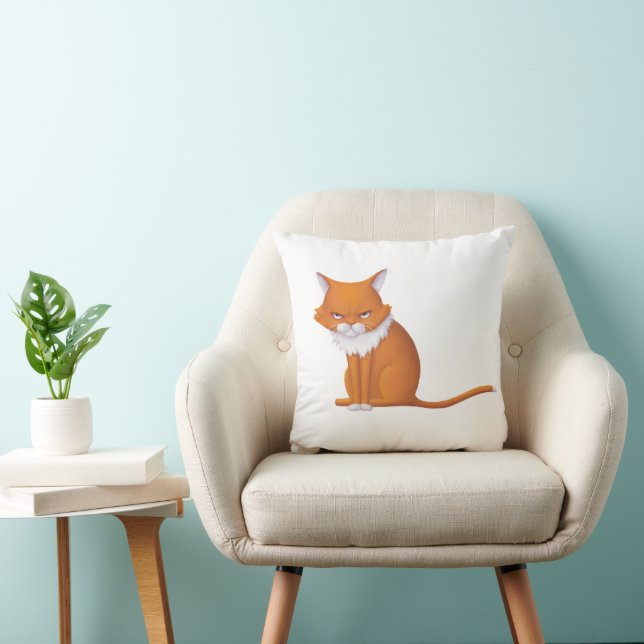 Monday Morning Cat Face Cushion (Chair)