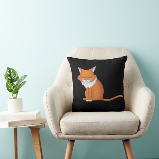 Monday Morning Cat Face Cushion (Chair)