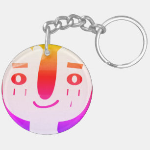 Monday morning happy face Key Ring