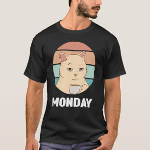 Monday Outfit Cute Cat I hate Mondays T-Shirt