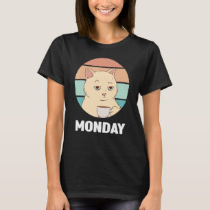 Monday Outfit Cute Cat I hate Mondays T-Shirt