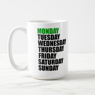 Monday the shortest horror story coffee mug