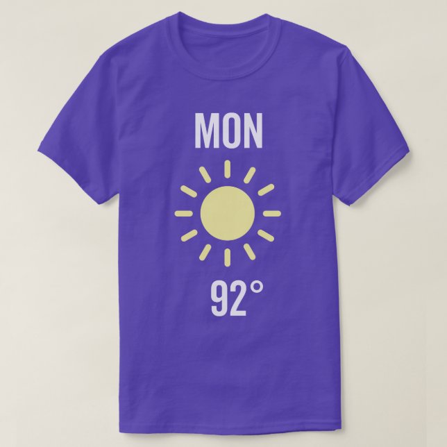 Monday Weather Costume T-Shirt (Design Front)