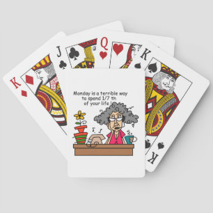 Mondays Humour Playing Cards