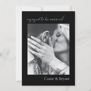 Mondern Elegant Wedding Engagement Invitation