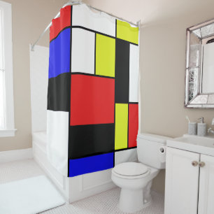 Mondrian #21-1 shower curtain