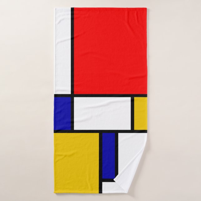 Mondrian 2 bath towel (Bath Towel)
