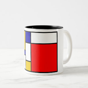Mondrian 2 Two-Tone coffee mug