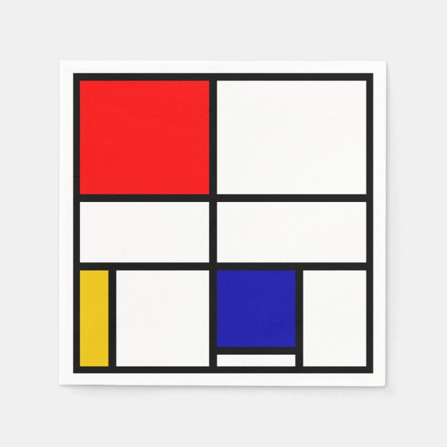 Mondrian 3 napkin (Front)