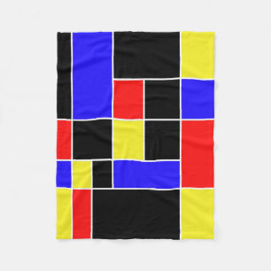 Mondrian #45 fleece blanket