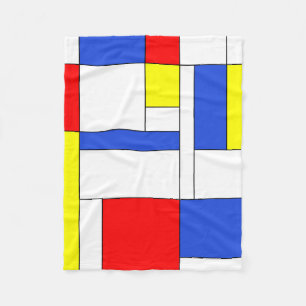 Mondrian #47 fleece blanket