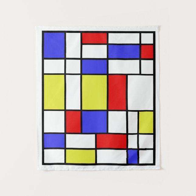 Mondrian #59 Small Tapestry (Front)