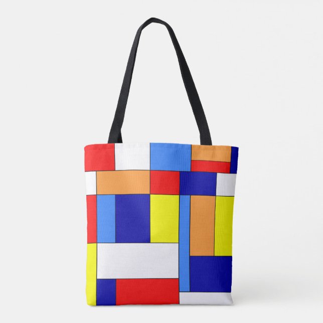 Mondrian #8 tote bag (Back)