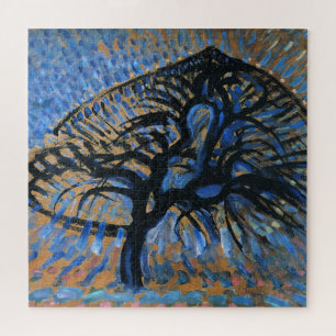 Mondrian - Apple Tree, pointillist version, Jigsaw Puzzle